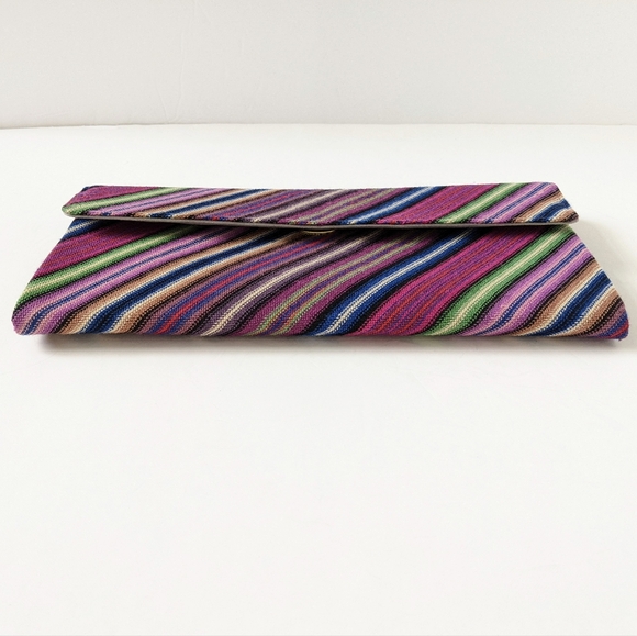 Estée Lauder x Missoni Signature Chevron Print Multicolor Clutch Bag - Picture 3 of 15